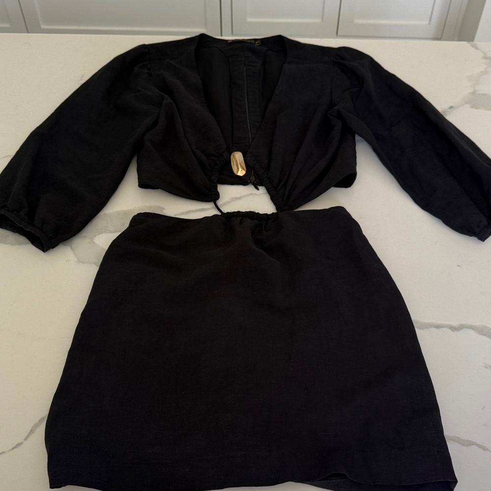 Vix Paula Hermanny dress black and gold